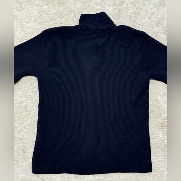 Vintage Agnes b. Homme Cardigan Sweater Full Zip Merino Wool Rib Knit Slim Sz 2 - Picture 8 of 15